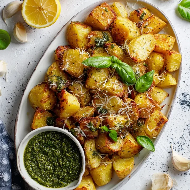 Parmesan Pesto Roasted Potatoes A Flavorful Side Dish
