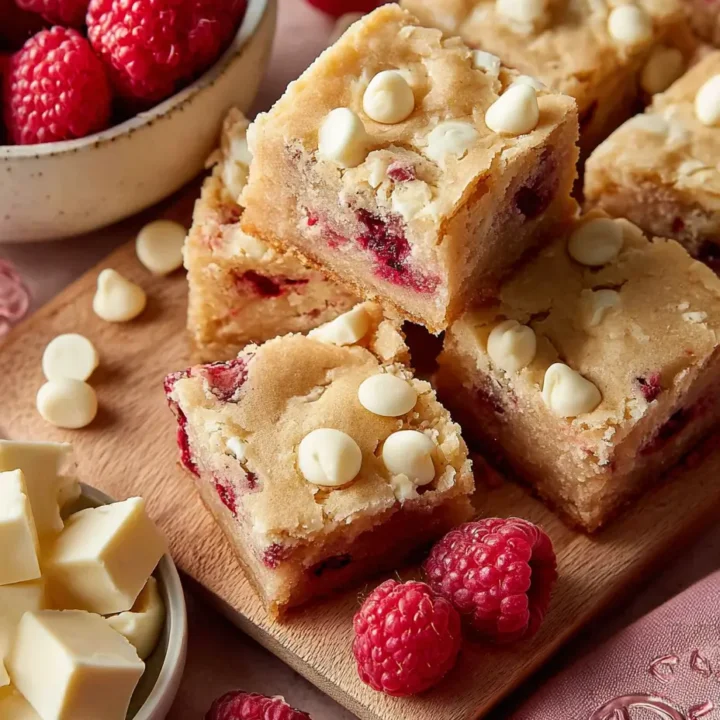 Raspberry White Chocolate Blondies: A Sweet Treat